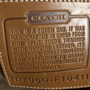 Coach Suede Tote Bag